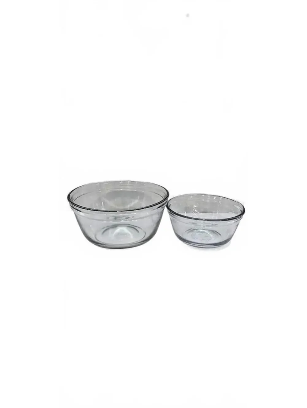 Anchor Hocking Clear Glass Mixing Bowls Set of 2